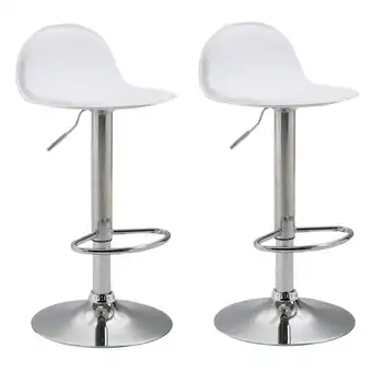 Netto Marken-Discount CLP 2er Set Barhocker Lana V2 Mit Kunstlederbezug I 2 x Höhenverstellbarer Barstuhl Mit Lehne Angebot
