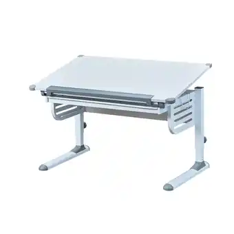 Netto Marken-Discount Inter Link Schülerschreibtisch Skalare - weiss und grau Angebot