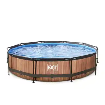 Netto Marken-Discount EXIT Aufstellbecken Ø 360 x 76 cm, holzoptik Angebot