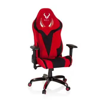 Netto Marken-Discount hjh OFFICE Gamingstuhl PROMOTER II Stoff mit Armlehnen (höhenverstellbar) Angebot