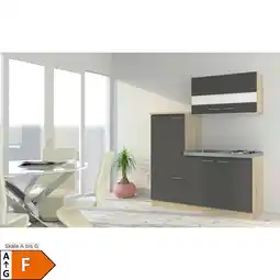 Netto Marken-Discount Respekta Economy Küchenzeile KB160ESG 160 cm, Grau mit Pantryauflage Angebot
