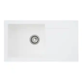Netto Marken-Discount Respekta Mineralite Einbauspüle Denver 78x43,5 cm - Weiß Angebot
