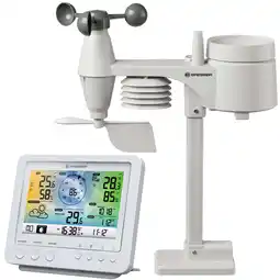 Netto Marken-Discount BRESSER WLAN-Farbwetterstation mit 5-in-1-Profi-Sensor weiß Angebot