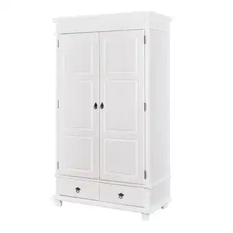 Netto Marken-Discount Inter Link Kleiderschrank Danz mit 2 Türen und Schubladen - weiss Angebot