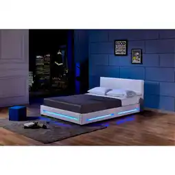Netto Marken-Discount HOME DELUXE LED Bett Asteroid 160 x 200, Weiß Angebot