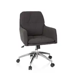 Netto Marken-Discount hjh OFFICE Home Office Bürostuhl SHAKE 350 Stoff mit Armlehnen Angebot