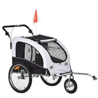 Netto Marken-Discount PawHut Fahrradanhänger Polyester, Stahl Angebot