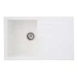 Netto Marken-Discount Respekta Mineralite Einbauspüle Houston 80x50 cm - Weiß Angebot