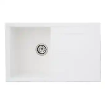 Netto Marken-Discount Respekta Mineralite Einbauspüle Houston 80x50 cm - Weiß Angebot
