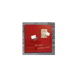 Netto Marken-Discount Sigel 48x48 Glas Magnetboard GL114 Pinnwand Magnettafel Magnetwand Tafel rot Angebot
