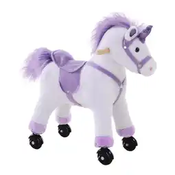 Netto Marken-Discount HOMCOM Reitpferd Pappelholz, Plüsch, Metall Angebot