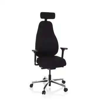 Netto Marken-Discount hjh OFFICE High End Bürostuhl RESISTIO Stoff mit Armlehnen (höhenverstellbar) Angebot