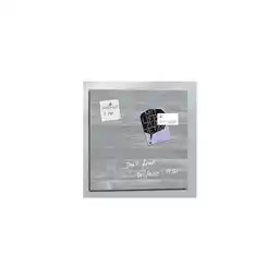 Netto Marken-Discount Sigel GL168 Glas Magnetboard 48x48 Magnettafel Magnetwand Pinnwand Tafel grau Angebot
