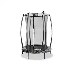 Netto Marken-Discount EXIT Tiggy Junior Trampoline ø140cm Schwarz + Sicherheitsnetz Angebot