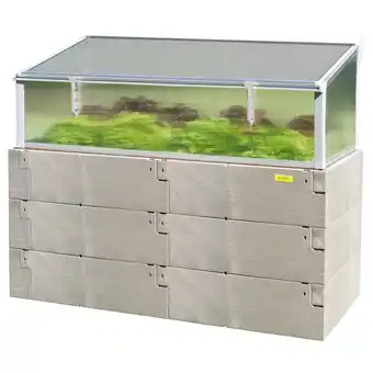 Netto Marken-Discount Juwel Hochbeet TIMBER Kombi-Set mit Frühbeetaufsatz Angebot