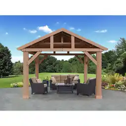 Netto Marken-Discount Westmann Holz Pavillon Yukon 14x12 Angebot