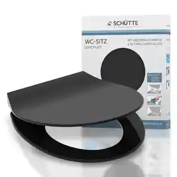 Netto Marken-Discount Schütte Duroplast WC-Sitz Slim Black Angebot