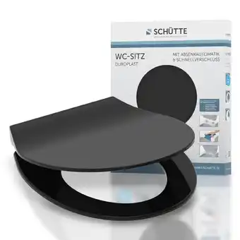 Netto Marken-Discount Schütte Duroplast WC-Sitz Slim Black Angebot