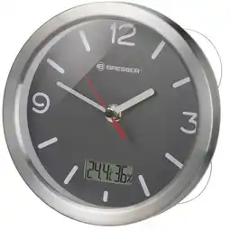 Netto Marken-Discount BRESSER MyTime Thermo-/Hygro Baduhr - grau Angebot
