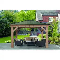 Netto Marken-Discount Westmann Holz Pavillon Devon 12x14 Angebot