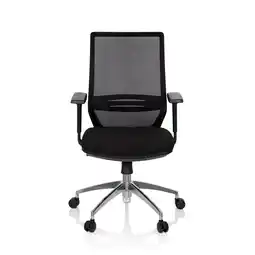 Netto Marken-Discount hjh OFFICE Profi Bürostuhl PROFONDO Stoff/Netzstoff mit Armlehnen (höhenverstellbar) Angebot