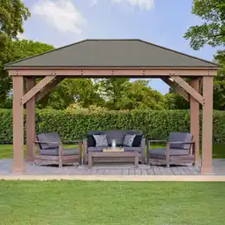 Netto Marken-Discount Westmann Holz Pavillon Devon 12x16 Angebot