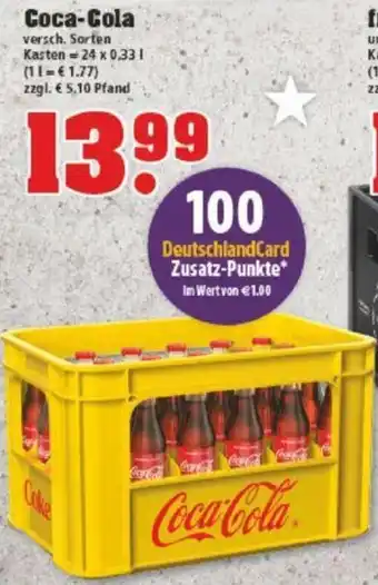 trinkgut Coca-Cola Kasten = 24 x 0.33 L Angebot