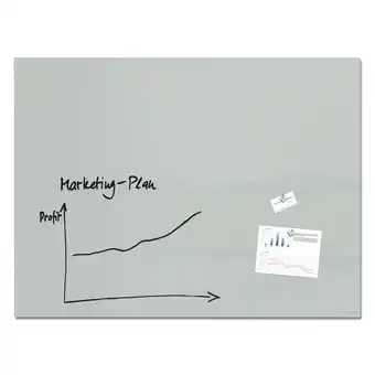 Netto Marken-Discount SIGEL GL213 Glas Whiteboard Artverum grau 120x90 cm Magnetboard Magnettafel Angebot