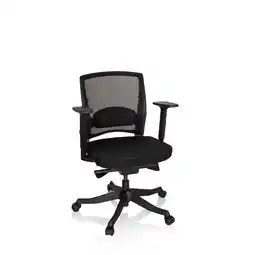 Netto Marken-Discount hjh OFFICE Profi Bürostuhl IKAST BASE Stoff/Netzstoff mit Armlehnen Angebot
