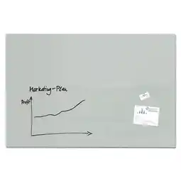 Netto Marken-Discount SIGEL GL221 Glas Whiteboard Artverum grau 150x100 cm Magnetboard Magnettafel Angebot