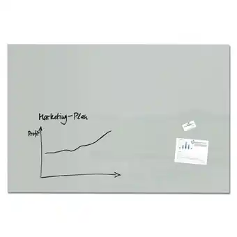 Netto Marken-Discount SIGEL GL221 Glas Whiteboard Artverum grau 150x100 cm Magnetboard Magnettafel Angebot