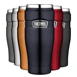 Netto Marken-Discount THERMOS Becher 0,47L Isolierbecher KFZ Auto Kaffee Camping Trinkbecher Edelstahl Farbe: Cranberry Angebot