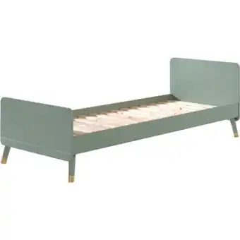 Netto Marken-Discount Vipack BILLY - Einzelbett 90 x 200 cm, mit Lattenrost, lackiert Olive Grün Angebot