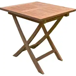 Netto Marken-Discount 3tlg. Teak Tischgruppe Gartenmöbel Gartentisch Stuhl Garten Hochlehner Tisch Angebot