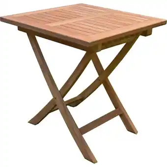 Netto Marken-Discount 3tlg. Teak Tischgruppe Gartenmöbel Gartentisch Stuhl Garten Hochlehner Tisch Angebot