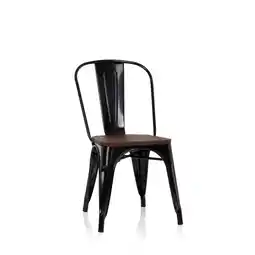 Netto Marken-Discount hjh OFFICE Bistrostuhl VANTAGGIO COMFORT W Stahl / Ulmenholz ohne Armlehnen Angebot