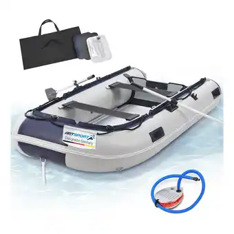 Netto Marken-Discount ArtSport Schlauchboot 3,20 m mit 2 Sitzbänke, Aluboden, Paddel, Pumpe, Tasche & Reparaturset Angebot