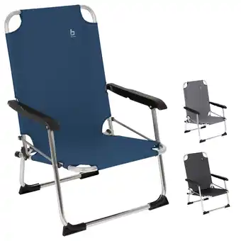 Netto Marken-Discount BO-CAMP Alu Strand Stuhl Copa Rio Klappstuhl Camping Angel Garten Sessel Niedrig Farbe: blau Angebot