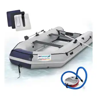 Netto Marken-Discount ArtSport Schlauchboot 3,80 m mit 2 Sitzbänke, Aluboden, Paddel, Pumpe, Tasche & Reparaturset Angebot