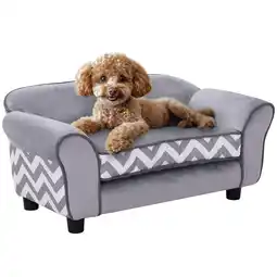 Netto Marken-Discount PawHut Hundesofa Holz, Schaumstoff, Samt, PVC, Kunststoff Angebot