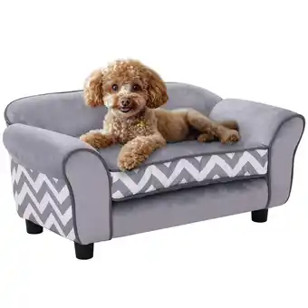 Netto Marken-Discount PawHut Hundesofa Holz, Schaumstoff, Samt, PVC, Kunststoff Angebot
