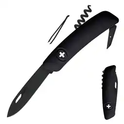 Netto Marken-Discount SWIZA Schweizer Messer D01 AllBlack - Taschenmesser Klappmesser 6 Funktionen Angebot