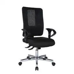 Netto Marken-Discount Topstar Profi Bürostuhl HJH SITNESS WORK Stoff mit Armlehnen (höhenverstellbar) Angebot