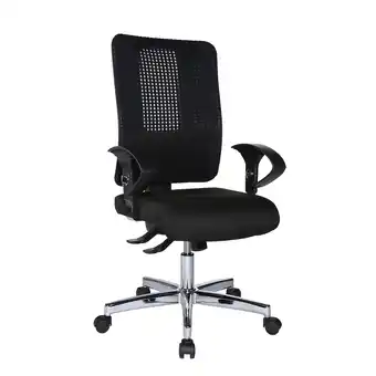 Netto Marken-Discount Topstar Profi Bürostuhl HJH SITNESS WORK Stoff mit Armlehnen (höhenverstellbar) Angebot
