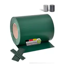 Netto Marken-Discount Juskys PVC Sichtschutzstreifen Doppelstabmatten Zaun - 35m x 19 cm grün Zaunfolie Sichtschutz Angebot
