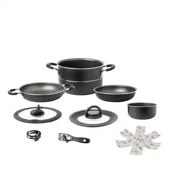 Netto Marken-Discount BRUNNER Alu Koch Set Pirate Ø22 Camping Outdoor Koch Geschirr Küche Topf Pfanne Angebot