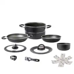 Netto Marken-Discount BRUNNER Alu Koch Set Pirate Ø20 Camping Outdoor Koch Geschirr Küche Topf Pfanne Angebot
