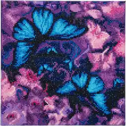 Netto Marken-Discount Crystal Art Leinwand Schmetterlinge 30x30 cm Angebot