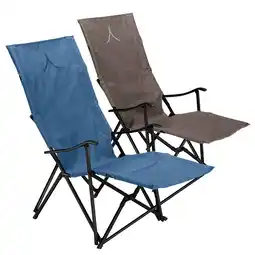 Netto Marken-Discount GRAND CANYON El Tovar Hochlehner Lounger Camping Falt Stuhl Armlehne Alu 100 kg Farbe: Dark Blue Angebot