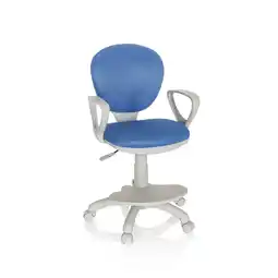 Netto Marken-Discount hjh OFFICE Kinderdrehstuhl KID COLOUR G1 Stoff mit Armlehnen Angebot